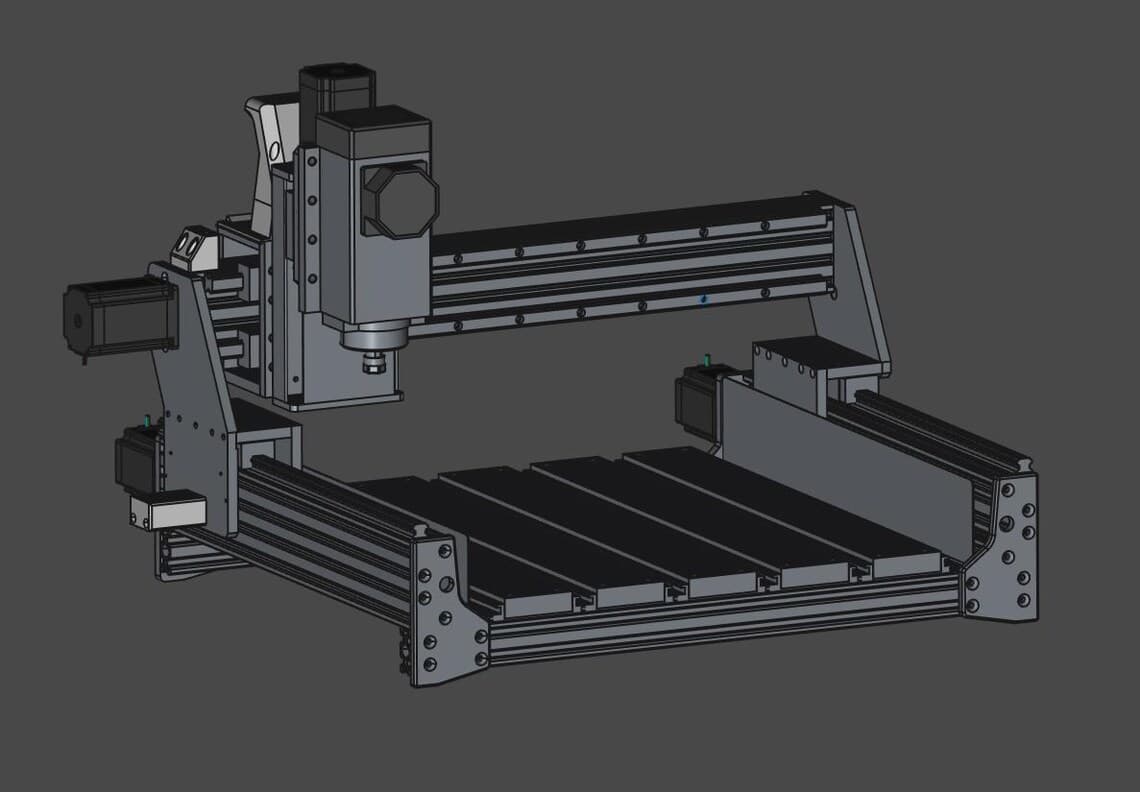 FreeCAD assembly of the HGR15 linear rail upgrade